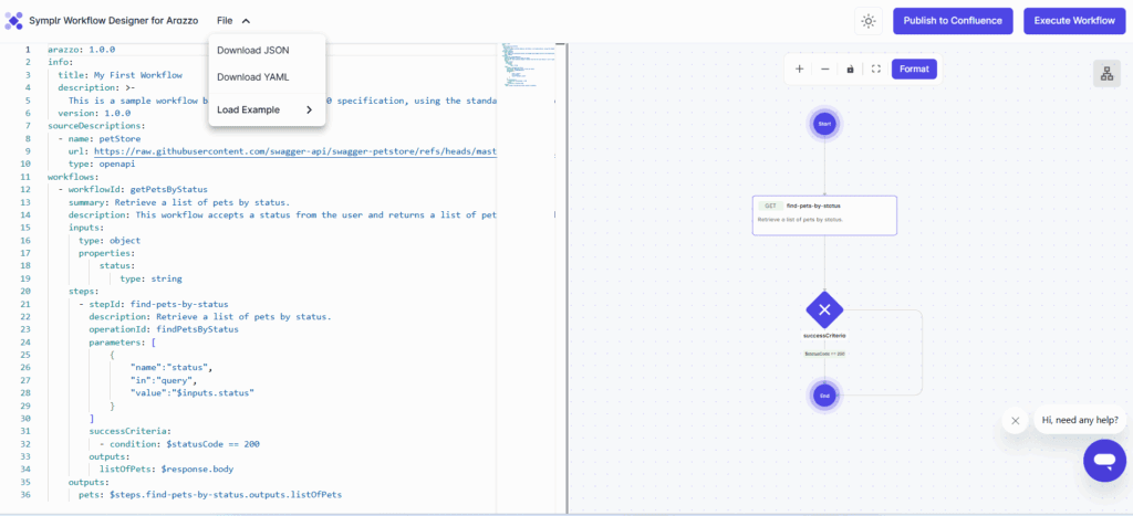 Visual API Workflow Builder for Arrazo
