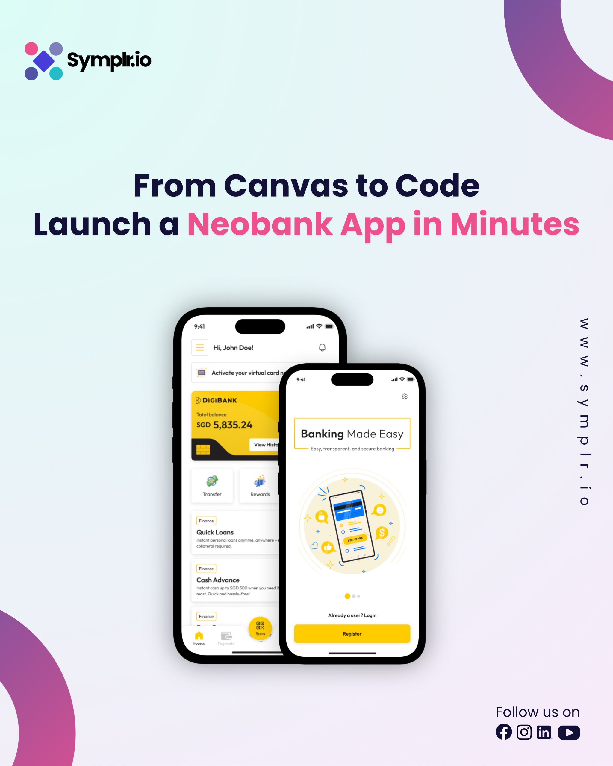 From Canvas to Code: Launch a Neobank App in Minutes with Symplr